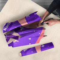 Lupus Awareness Umbrella Her Fight Is My Fight - Purple Ribbon Butterfly Wave Style