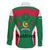 Maldives National Flag and Emblem Family Matching Mermaid Dress and Hawaiian Shirt with Green Red White Colorblock Design