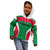 Maldives National Flag and Emblem Kid Hoodie with Green Red White Colorblock Design