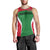 Maldives National Flag and Emblem Men Tank Top with Green Red White Colorblock Design