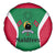 Maldives National Flag and Emblem Spare Tire Cover with Green Red White Colorblock Design