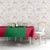 Maldives National Flag and Emblem Tablecloth with Green Red White Colorblock Design