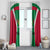 Maldives National Flag and Emblem Window Curtain with Green Red White Colorblock Design