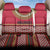Maldives Tribal Heritage Red Back Car Seat Cover with Cultural Geometric Pattern and Island Flag Print