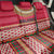 Maldives Tribal Heritage Red Back Car Seat Cover with Cultural Geometric Pattern and Island Flag Print