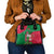 Maldives Floral Bloom Shoulder Handbag with Tropical Island Blossoms and National Flag Design