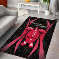 Maldives Dive Turtle Area Rug with Coral Reef Pattern and Island Spirit Slogan