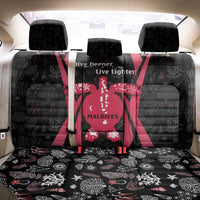 Maldives Dive Turtle Back Car Seat Cover with Coral Reef Pattern and Island Spirit Slogan