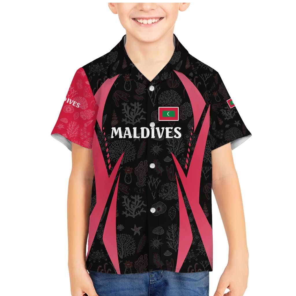 Maldives Dive Turtle Family Matching Mermaid Dress and Hawaiian Shirt with Coral Reef Pattern and Island Spirit Slogan