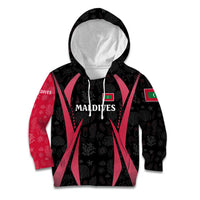 Maldives Dive Turtle Kid Hoodie with Coral Reef Pattern and Island Spirit Slogan
