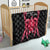 Maldives Dive Turtle Quilt with Coral Reef Pattern and Island Spirit Slogan