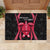 Maldives Dive Turtle Rubber Doormat with Coral Reef Pattern and Island Spirit Slogan