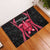 Maldives Dive Turtle Rubber Doormat with Coral Reef Pattern and Island Spirit Slogan