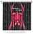 Maldives Dive Turtle Shower Curtain with Coral Reef Pattern and Island Spirit Slogan