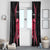 Maldives Dive Turtle Window Curtain with Coral Reef Pattern and Island Spirit Slogan