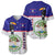 Belize National Emblem Baseball Jersey with Toucan Print and Flag-Inspired Blue Design