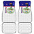 Belize National Emblem Car Mats with Toucan Print and Flag-Inspired Blue Design