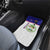 Belize National Emblem Car Mats with Toucan Print and Flag-Inspired Blue Design