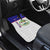 Belize National Emblem Car Mats with Toucan Print and Flag-Inspired Blue Design
