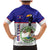 Belize National Emblem Family Matching Mermaid Dress and Hawaiian Shirt with Toucan Print and Flag-Inspired Blue Design