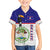 Belize National Emblem Family Matching Puletasi and Hawaiian Shirt with Toucan Print and Flag-Inspired Blue Design
