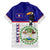 Belize National Emblem Family Matching Short Sleeve Bodycon Dress and Hawaiian Shirt with Toucan Print and Flag-Inspired Blue Design