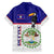 Belize National Emblem Family Matching Summer Maxi Dress and Hawaiian Shirt with Toucan Print and Flag-Inspired Blue Design