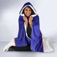 Belize National Emblem Hooded Blanket with Toucan Print and Flag-Inspired Blue Design