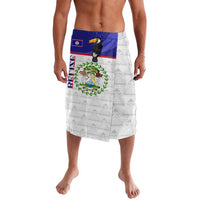 Belize National Emblem Lavalava with Toucan Print and Flag-Inspired Blue Design