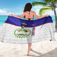 Belize National Emblem Sarong with Toucan Print and Flag-Inspired Blue Design