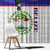 Belize National Emblem Window Curtain with Toucan Print and Flag-Inspired Blue Design