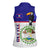 Belize National Emblem Women Sleeveless Polo Shirt with Toucan Print and Flag-Inspired Blue Design