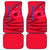 Belize Football Car Mats with Red Abstract Soccer Pattern and Shield Emblem