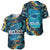 Belize Blue Hole Ocean View Baseball Jersey with Tropical Marine Design and Flag Detail