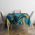 Belize Blue Hole Ocean View Tablecloth with Tropical Marine Design and Flag Detail