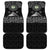Belize Tribal Pattern Car Mats with National Emblem and Mayan Pyramid Design
