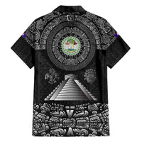 Belize Tribal Pattern Hawaiian Shirt with National Emblem and Mayan Pyramid Design