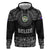 Belize Tribal Pattern Hoodie with National Emblem and Mayan Pyramid Design