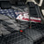 Custom American Flag Racing Back Car Seat Cover Dirt Bike Motocross Racewear Hexagon and Lightning - Wonder Print Shop