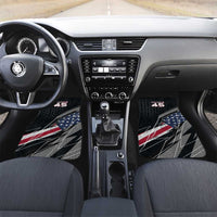 Custom American Flag Racing Car Mats Dirt Bike Motocross Racewear Hexagon and Lightning - Wonder Print Shop