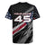 Custom American Flag Racing Rugby Jersey Dirt Bike Motocross Racewear Hexagon and Lightning - Wonder Print Shop