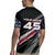Custom American Flag Racing Rugby Jersey Dirt Bike Motocross Racewear Hexagon and Lightning - Wonder Print Shop