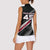 Custom American Flag Racing Women Sleeveless Polo Shirt Dirt Bike Motocross Racewear Hexagon and Lightning - Wonder Print Shop