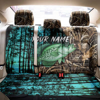 Crappie Fishing Customize Name Back Car Seat Cover Forest and Camo Background in Outdoor Fishing - Wonder Print Shop