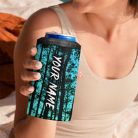 Crappie Fishing Customize Name 4 in 1 Can Cooler Tumbler Forest and Camo Background in Outdoor Fishing - Wonder Print Shop