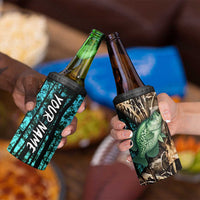 Crappie Fishing Customize Name 4 in 1 Can Cooler Tumbler Forest and Camo Background in Outdoor Fishing - Wonder Print Shop