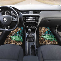 Crappie Fishing Customize Name Car Mats Forest and Camo Background in Outdoor Fishing - Wonder Print Shop