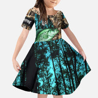 Crappie Fishing Customize Name Family Matching Summer Maxi Dress and Hawaiian Shirt Forest and Camo Background in Outdoor Fishing - Wonder Print Shop