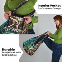 Crappie Fishing Customize Name Grocery Bag Forest and Camo Background in Outdoor Fishing - Wonder Print Shop