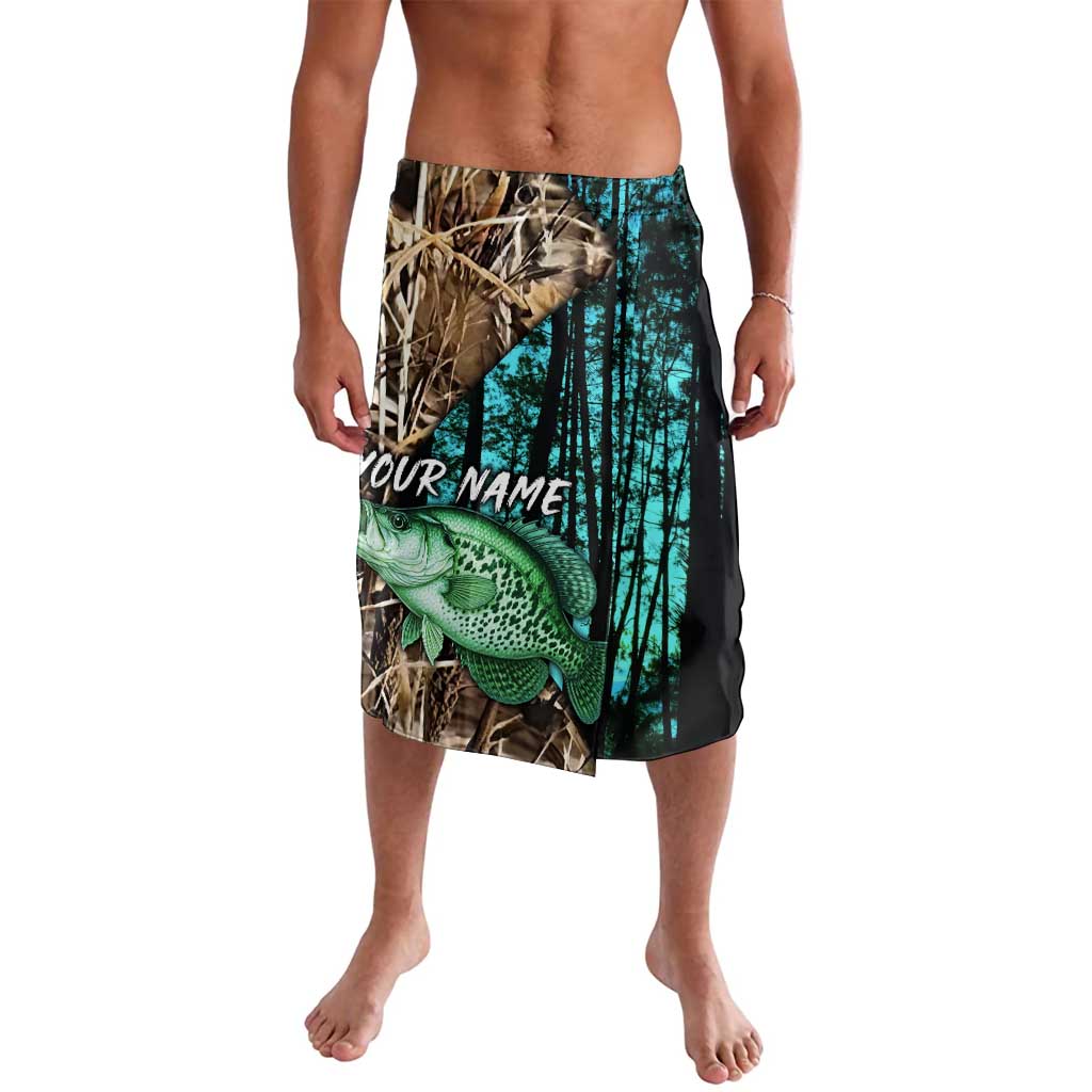 Crappie Fishing Customize Name Lavalava Forest and Camo Background in Outdoor Fishing - Wonder Print Shop